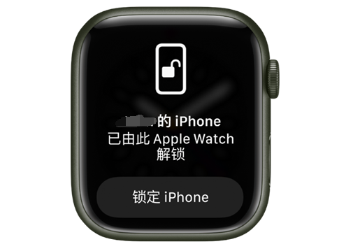 洪湖苹果手机维修分享用 AppleWatch 解锁配备面容 ID 的 iPhone方法 